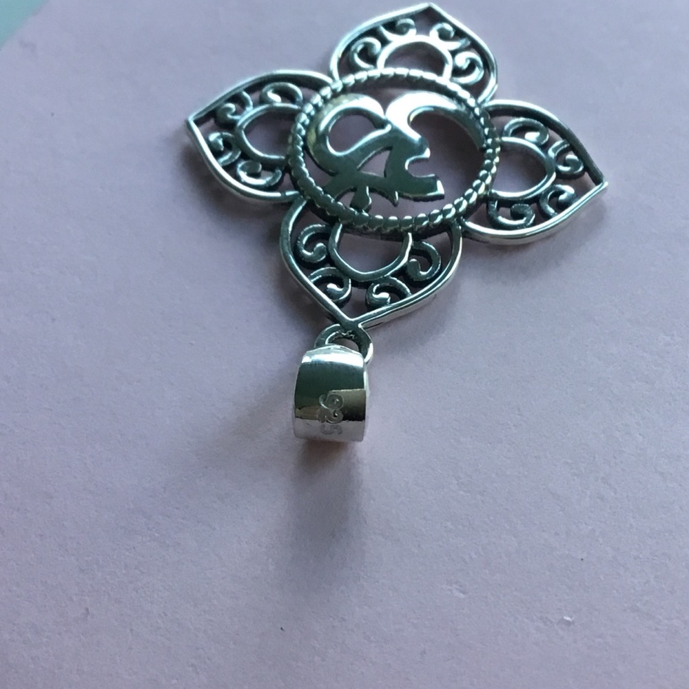 Sterling Silver Om Necklace - Picture 15 of 15